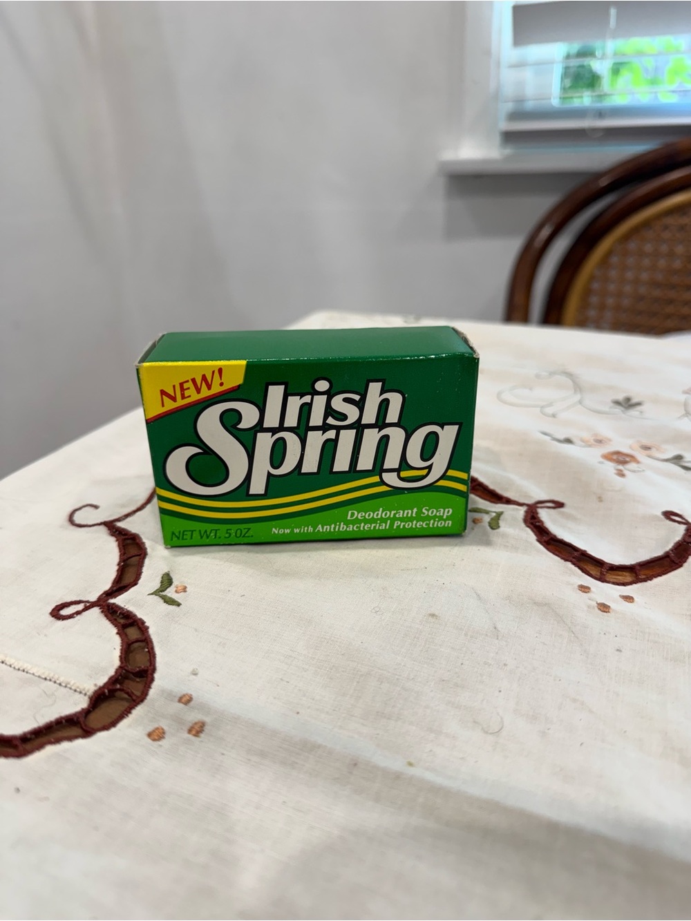 Vintage Irish Spring Antibacterial Deodorant Soap Bath Bar 4.5 oz
